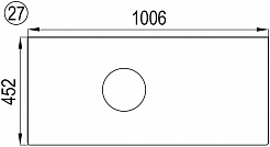 Акватон Столешница под раковину Брук 100 (80+20) белая – фотография-3